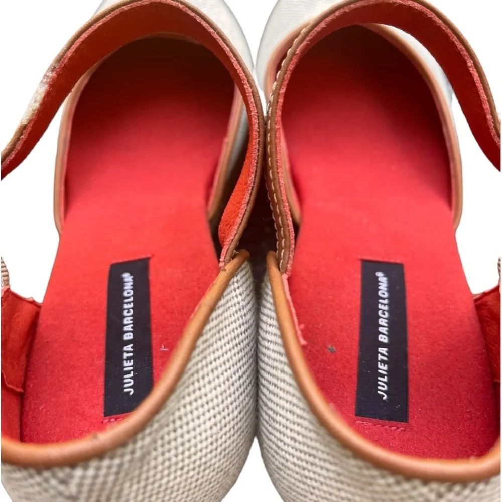 Julieta Barcelona Ona Espadrille Platform Sandals Tan Size 39 NWT